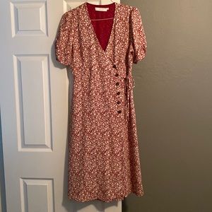 ASTR midi floral dress